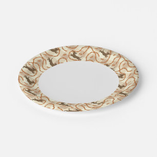 gelukshonden met worstjes papieren bordje