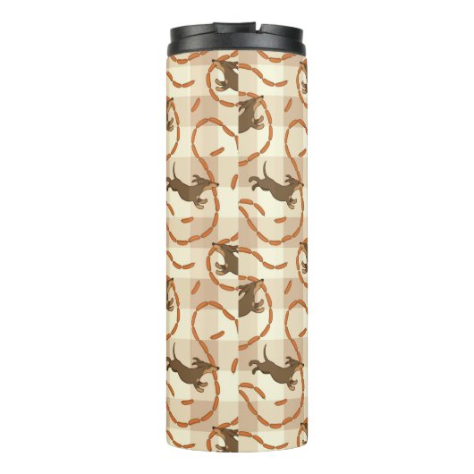 gelukshonden met worstjes thermosbeker (Achterkant)