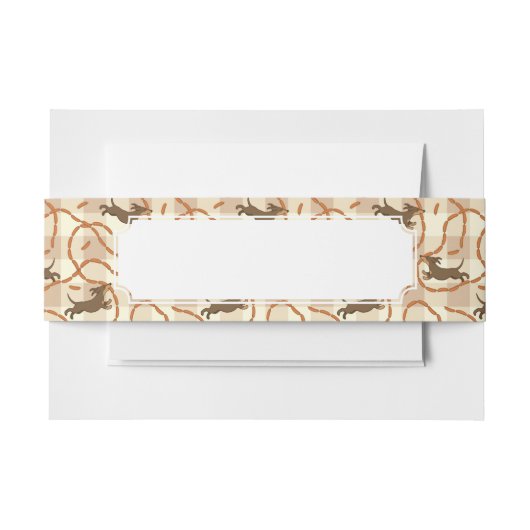 gelukshonden met worstjes uitnodigingen wikkel (Voorkant Voorbeeld)