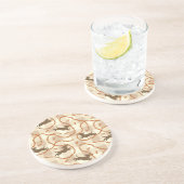 gelukshonden met worstjes zandsteen onderzetter (Zijkant)