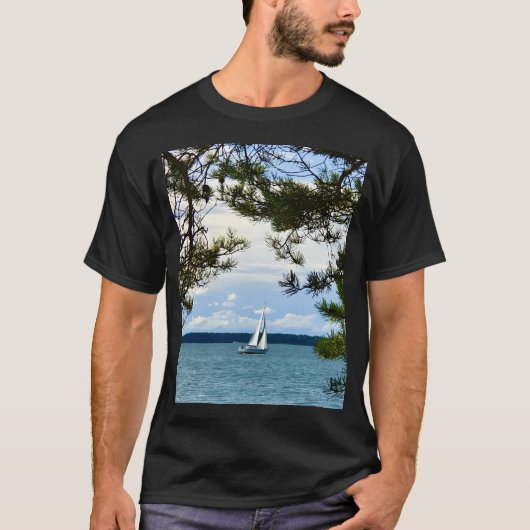 Geluksjournaal Zeilboot T-shirt (Voorkant)