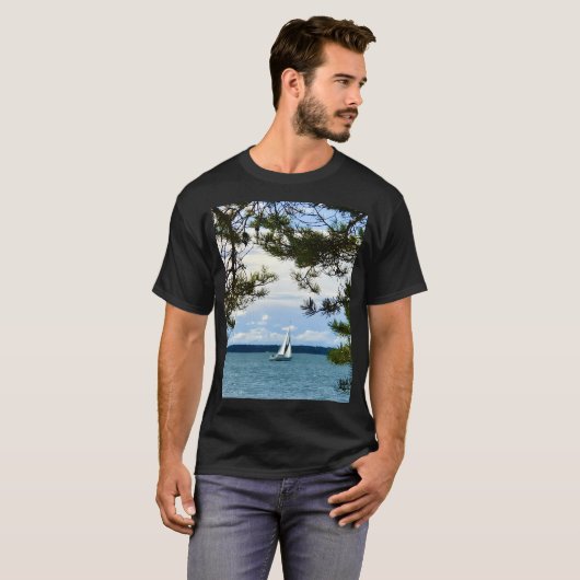 Geluksjournaal Zeilboot T-shirt (Voorkant volledig)