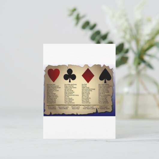 gelukskaart briefkaart (Staand voorkant)