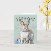 Gelukskaart Gezegende Ostara Kaart (Gele Bloem)