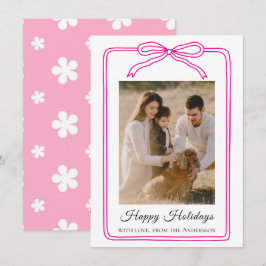 Gelukskaart met boogfoto feestdagenkaart