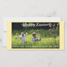 Gelukskaart Paas/Spring foto Geel Feestdagenkaart