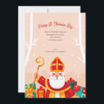 Gelukskaart Sinterklaasdag Feestdagenkaart<br><div class="desc">Vier de geest van het seizoen met deze kerstkaart, geïnspireerd door de geliefde traditie van Sinterklaas. (Afbeelding van Freepik). De kaart is gemakkelijk aan te passen met uw eigen tekst, lettertype en letterkleur. Niet helemaal wat u zoekt? Al onze producten kunnen op maat worden ontworpen om aan uw wensen te...</div>