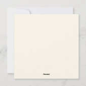 Gelukskaarten voor de bruiloft feestdagenkaart (Achterkant)