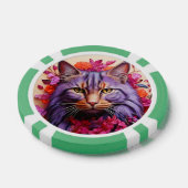 Gelukskaarten voor Kattenliefhebbers Poker Chips (Enkel)
