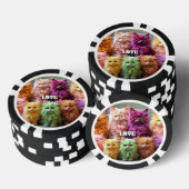 Gelukskaarten voor Kattenliefhebbers Poker Chips (Opstapeling)