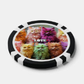 Gelukskaarten voor Kattenliefhebbers Poker Chips (Enkel)