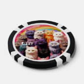 Gelukskaarten voor Kattenliefhebbers Poker Chips (Enkel)