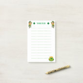 GeluksKabouter & Dingen om te doen met Schots geru Post-it® Notes (Op bureau)