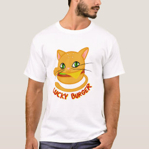 Gelukskat Burger T-shirt