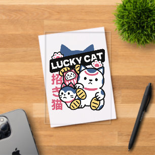 Gelukskat Maneki Neko – Japanse Gelukskat Acryl Uitnodigingen