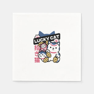 Gelukskat Maneki Neko – Japanse Gelukskat Servet