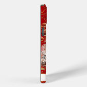 Gelukskat Met Vergulde Munten Monogram Case-Mate iPhone Case (Achterkant / Rechts)