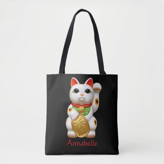 Gelukskat Tote Bag (Voorkant)