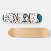 gelukskatten persoonlijk skateboard (Horizontaal)
