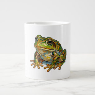 Gelukskikker Kleurrijke Kunst Geluks Symbool Cadea Grote Koffiekop