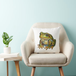 Gelukskikker Kleurrijke Kunst Geluks Symbool Cadea Kussen