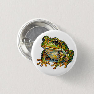 Gelukskikker Kleurrijke Kunst Geluks Symbool Cadea Ronde Button 3,2 Cm