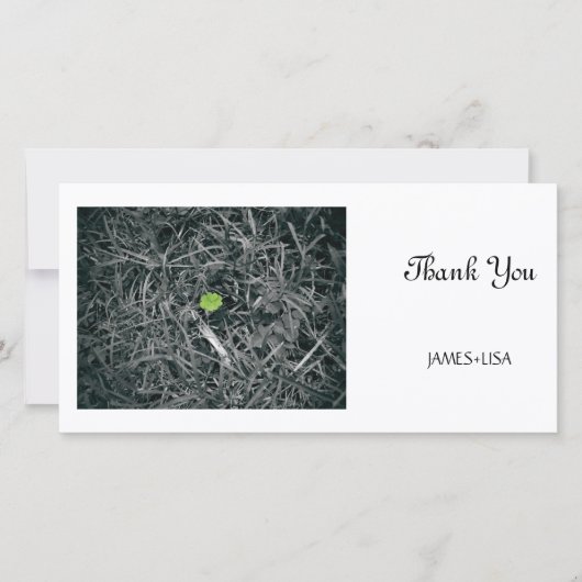 geluksklaver bedankkaart (Voorkant)