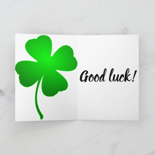 Geluksklaver, gelukskaart kaart (Binnen)