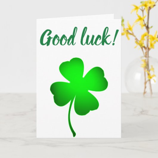 Geluksklaver, gelukskaart kaart (Gele Bloem)