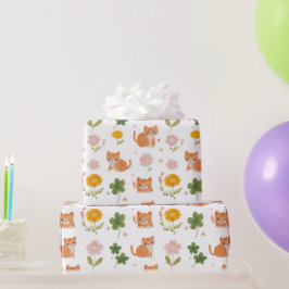 Gelukskoeken en Klavers Cadeaupapier