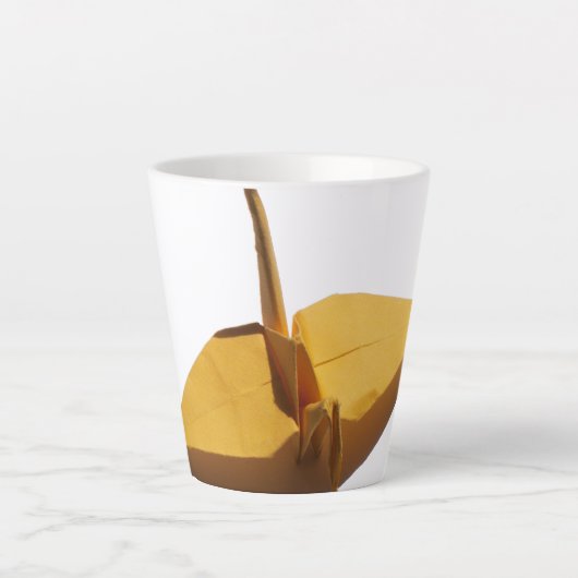 gelukskraan origami latte mok (Voorkant)