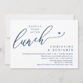 Geluksmaal na de Elopement Lunch Viering Kaart (Voorkant)