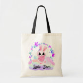 Geluksmagie zoete konijn in de regenboog tote bag (Voorkant)