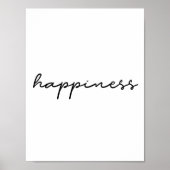 Geluksminimalistisch poster (Voorkant)