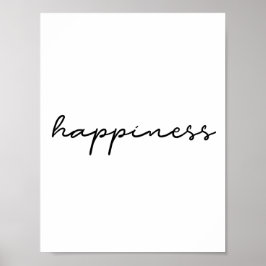 Geluksminimalistisch poster