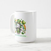 Geluksolifant Regenboog Charme Koffiemok (Voorkant links)