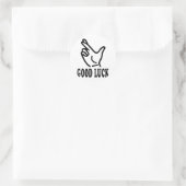 gelukspictogram ronde sticker (Tas)