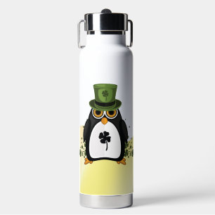 Gelukspinguïn Vierbladige Klaver St. Patrick's Day Waterfles