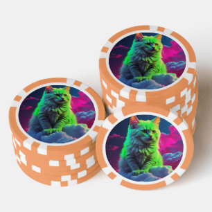 GeluksPokerfiches voor Kattenliefhebbers Poker Chips