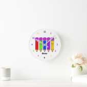 Gelukspotloden! Acrylaat wandklok (Huis)