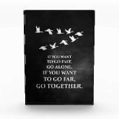 Geluksquote als u samen wilt gaan fotoblokken (Voorkant)