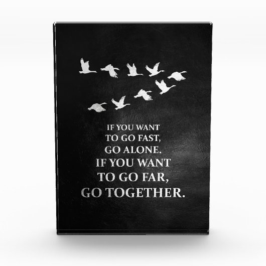 Geluksquote als u samen wilt gaan fotoblokken (Voorkant)