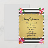 Geluksquote bij pensionering Afscheids cadeau (Voorkant / Achterkant)