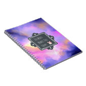 Geluksquote met Surreal Clouds en een Bunny Notitieboek (Rechterzijde)