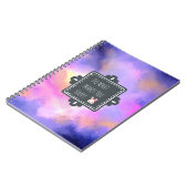 Geluksquote met Surreal Clouds en een Bunny Notitieboek (Linkerzijde)