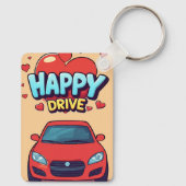 Geluksrit Retro Auto Romantiek Sleutelhanger 💕 (Achterkant)