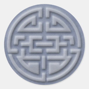 gelukssymbool ronde sticker