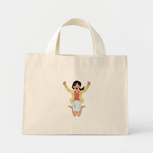gelukstijd mini tote bag (Voorkant)