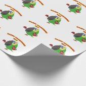 gelukstvalentijnspapagaai cadeaupapier (Hoek)