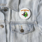 gelukstvalentijnspapegaai ronde button 5,7 cm (In situ)